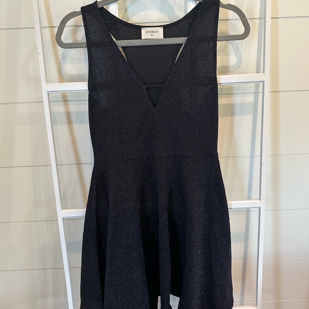 Everly gray sparkly dress